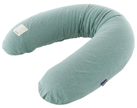 Träumeland Housse de Rechange pour Coussin d'allaitement élastique - Convient pour Coussin d'allaitement de 180 cm - 100% Jersey de Coton - Douce, Respirante et Lavable