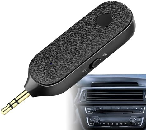 Aux Adapter For Car - Music Headphones Transmitter,Auto Audio Converter, Phone Speaker Converter, Wireless Music Streaming For Wired Headphones/Speaker