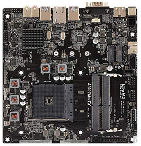 XYYZXKL Placas Base de Ordenador Fit For A320 AM4 Mini-ITX ITX HTPC Moedederbord Voor Fit For astrock A320TM-ITX Tablero de Escritorio USB3.1 M.2 DDR4