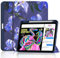 Custodia per iPad (A16) 11/10° generazione (2025/2022), slim stand cover con retro rigido trasparente, supporto touch ID, auto sonno/guardia (stile iris