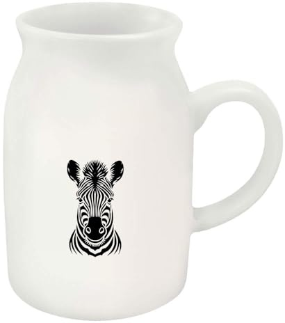 Azeeda 300ml 'Zebra Face' Ceramic Milk Jug (MJ00018571)