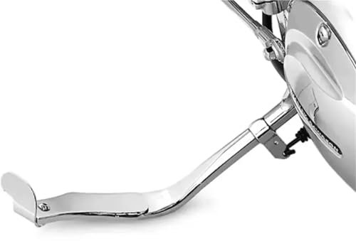 Motorcycle Side Stand Motorrad-Ständer, Seitenständer-Verlängerung, Fußpedal-Teile/passend for Harley Davidson XL883 1200 Sportster, Chrom-Aluminium-Zubehör