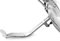 Motorcycle Side Stand Motorrad-Ständer, Seitenständer-Verlängerung, Fußpedal-Teile/passend for Harley Davidson XL883 1200 Sportster, Chrom-Aluminium-Zubehör