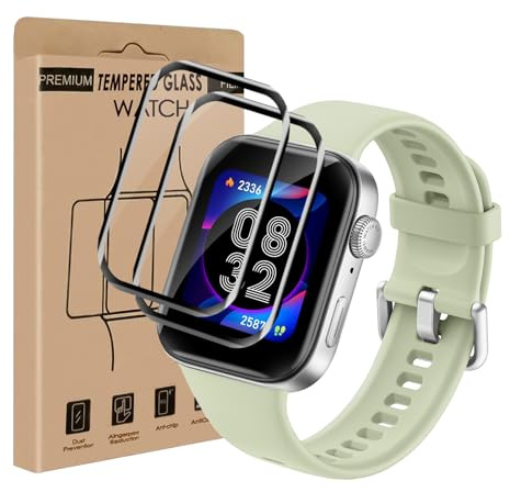 Cable Leader 2 Stück Schutzfolie für Panzerglas für Apple Watch Series 4/5/6/SE 44mm, Ultra-HD Bläschenfrei Anti-Kratzer Apple Watch 6 44mm Schutzglas, 3D Curved Ultrabeständig iWatch 5 44mm Folie