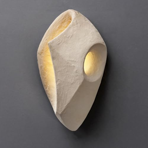 Innendekor-Leuchte aus Zement für Schlafzimmer, Vintage-Beleuchtungskörper mit Lampenschirm aus Beton, Nachttisch-Wohnzimmer-Flur-Wandlampen, G4-Fassung