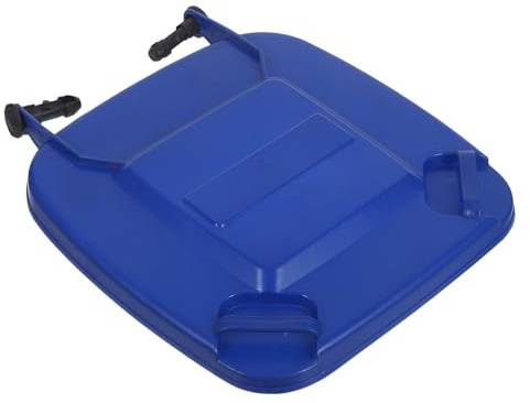 Beavorty Replacement Wheelie Bin Lid 240 Litre Blue Plastic Trash Can Replacement Cover with Heavy Duty Outdoor Trash Bin Lid for Garden and Indoor Use, Featuring Easy Installation