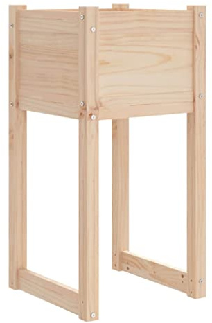 Favemtsl Macetero 40 x 40 x 81 cm bancal de madera maciza de pino