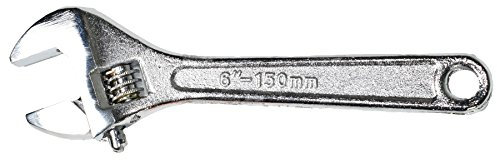 AB Tools 6 / 150mm Standard Adjustable Spanner Monkey Pipe Wrench Plumbers 0-19mm