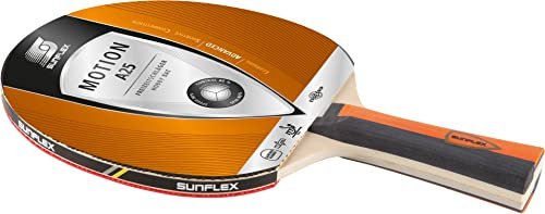 sunflex Motion A25 Tischtennisschläger | Einsteiger | Hobby Freizeitspieler | ITTF zertifizierter Mandarin-Belag | anatomische Griffform | Mehrfarbig