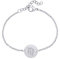 Gravado Armkette aus Edelstahl mit Kreis und Sternzeichen Gravur, inkl. Geschenkbox, Karabinerverschluss, Damen Schmuck