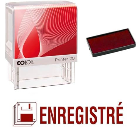 Stempelkissen, registriert, Colop Printer 20, 38 x 14 mm, Blau / Rot