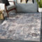 Livabliss Miami Wohnzimmer Teppich Modern - Abstrakt Design in Marmor Optik 160x213 cm für Wohnzimmer, Esszimmer, Schlafzimmer - Weicher Kurzflor in Blau, Grau und Taupe