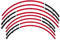 labelbike - Adesivi Strisce Moto Cerchi Ruote Kit Protezioni compatibili con HONDA AFRICA TWIN 1000 L - 1100 L