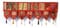 Indian Handmade Traditional Embroidered Toran Cotton Thoranam Door Living Room Decor Bandanwar Home Valance Decorations Window Hanging Bohemian Wall Ethnic Decorative Vintage (Orange, 1 mtr)
