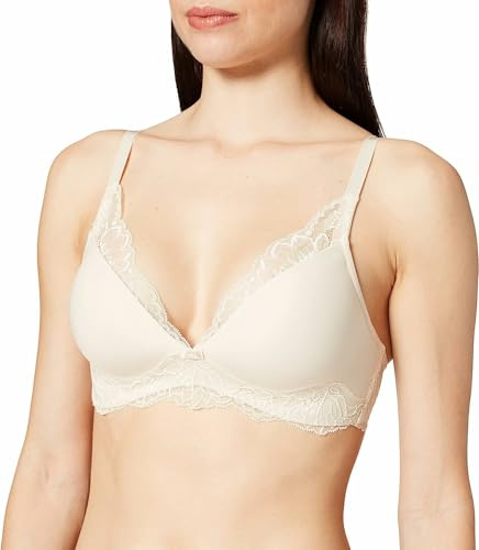 Triumph Damen BH Amourette Charm P, ohne Bügel, Gepolstert, Verstellbare Träger, 85C, Creamy Dream
