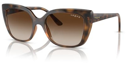 Vogue Damen Vo5337s Sonnenbrille, Dunkelhavana/Braun Farbverlauf