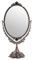 SUMTree Miroir de Maquillage Miroir décoratif Vintage Ovale et Double-Face Miroir pour Table,Photographie,Dressing (Grand,cuivre Rouge)