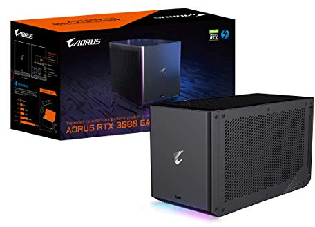 Gigabyte AORUS RTX 3080 Gaming Box (REV2.0) eGPU, Waterforce All-in-One Cooling System, LHR, Thunderbolt 3, GV-N3080IXEB-10GD REV2.0 Scheda grafica esterna
