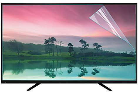 JANEFLY Pellicola salvaschermo antiriflesso per TV 32-75 Pollici, Pellicola Opaca Anti Luce Blu per Sharp, Sony, Samsung, Hisense, LG ECC / 32in 698x392mm