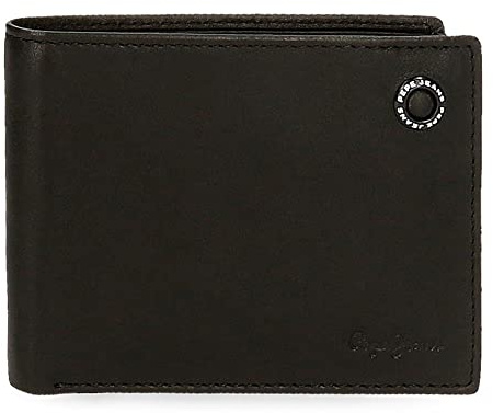 Pepe Jeans Badge Portefeuille avec Porte-Monnaie, Unique, Noir, única, Portefeuille avec Porte-Monnaie