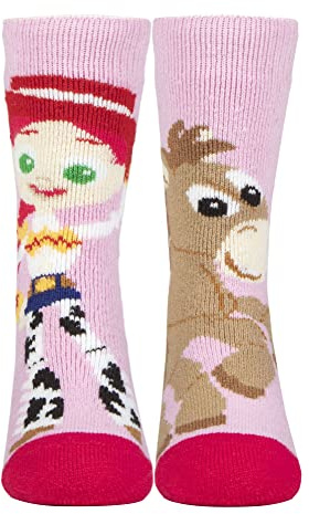 HEAT HOLDERS Kids Toy Story Thermal Socks Winter Novelty Socks for Boys & Girls | Woody & Buzz, Jessie & Bullseye