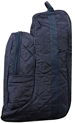Horses Borsa Portastivali E cap Quazar Blu Full, Borsa Porta Stivali di qualità, Protezione e Riparo per Gli Stivali e Il Casco, Interno Morbido, Chiusura a Cerniera