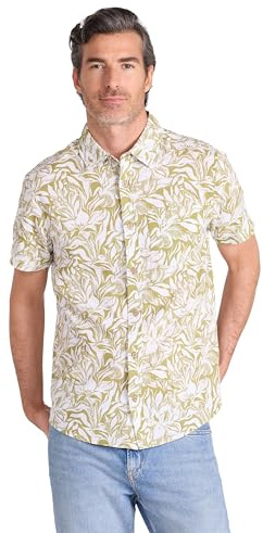 Mountain Warehouse Coconut Slub Texture Short-Sleeved Shirt - Lightweight Cotton Tee with Pocket, Casual Wear - Spring Summer, Holidays & Travelling Pale Green 2XL