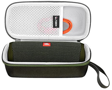 LTGEM Case for JBL Flip 6, 5, and Essential 2 Speaker - Portable Travel Case (Green)