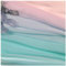 Chiffon stoff meterware Farbverlauf Bedruckter Chiffonstoff 150cm Breit Meterware Für Rockhemden Kleidung Handarbeit(Color:Grün-blauer Farbverlauf)