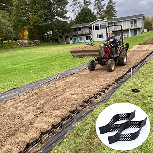 Stabilisateur Gravier Stabilisateur de Sol de la Grille de Gravier de Sol Extensible, Jardin Geocell / Geoweb pour Le Parking du Coussin de Camping-car, Système de Réseaux Géo-géo-allées ( Size : 5mx1