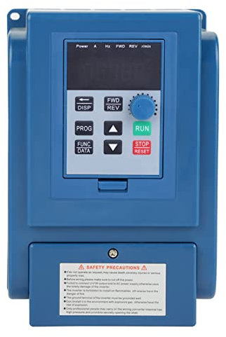 Qiilu variateur de frequence 380v 1 Pc 380VAC Variateur de Fréquence VFD Régulateur de Vitesse pour 3 Phases 4kW AC Moteur Précision Variateur de Fréquence monophasé
