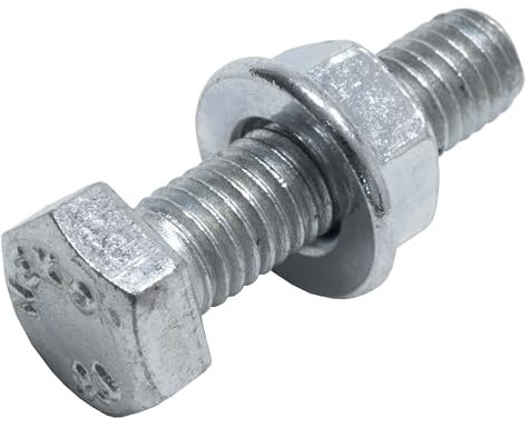 PROTEKTOR Sechskantschraube M8.8, Trockenbau Schrauben 100 Stück, M8 x 30 SW 13, A1 Silber Zubehör Deckenprofile Trockenbau, Made in Germany