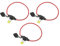 QUARKZMAN 3 Satz DC 12V 16AWG ATC Leitungshalter mit 20A-Mini-Sicherungen