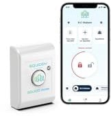 SQUIDD Home - Alarme détécteur de Choc, Vibration Ouverture, connectée, Autonome, communautaire et sans Fil - 2 Ans d'autonomie - sans SIM et abonnement Inclus -