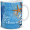 TRIOSK Tasse Pellworm Nordsee Insel Souvenir Geschenk Maritim für Reiselustige Nordseeliebhaber Frauen Männer Büro Kollegen, Keramik 300ml