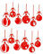 HOMSFOU 2 Pz Adesivo Per Porta in Vetro Il Muro Di Natale Si Aggrappa Decorazione Dellautoadesivo Della Porta Adesivi Per Porte Di Natale Palla Appesa Personalità Finestre