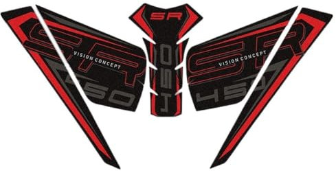 DARDDI Motorradzubehör Aufkleber Aufkleber Kit Kraftstofftank Pad Schutz für CF&Moto 450SR Motorrad tankpad