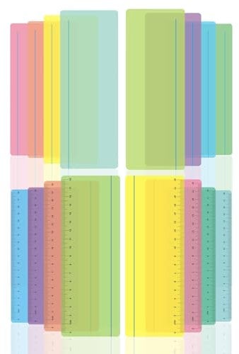 Dyslexia Overlays, 16 PCS Professional Overlays for Reading Dyslexia, Coloured Overlays Reading Rulers, Dyslexia Aids for Dyslexia Irlens Syndrome Adhd and Visual Stress, Coloured Reading Overlays