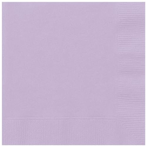 Unique 80242 - Papierservietten – 16,5 cm – Lavendel Farbe – 50 Stück (1 Stück)