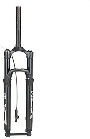 HerfsT Forcelle MTB 26/27,5/29 Pollici, Escursione 120 mm, Forcella per Mountain Bike Dritta/Affusolata 1-1/8 con Regolazione del Ritorno, Perno Passante 15 mm x 100 mm, ammortizzatori ad Aria