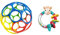 Bright Starts, Oball Classic, balle flexible et facile à manipuler, jouet d'activité sensorielle pour les enfants de tous âges & Sophie la Girafe - Hochet Bébé Bleu