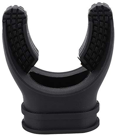 LIZEALUCKY Scuba diving snorkel mouthpiece silicone mouthpiece diving equipment black 5.8 * 5 cm air bottle mouth interface suitable for deep-sea diving can also be connected to breathing