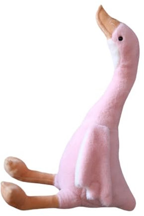 Sharplace Große Gans Plüschtiere Entenpuppe Weiche Gans Kuscheltier Gans Stofftier Niedliches Schlafkissen Kissen Geschenk für Kinder, Rosa, 50cm