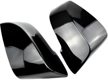 MZEER Für B&MW 5er F10 F11 2011-2015 Auto-Rückspiegelabdeckung Seitenflügel Schutzrahmenabdeckungen Schale Im Carbonfaser-Stil(Schwarz)
