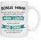 CHUIN DRUCK Kaffeetasse Bonus Mama Geschenk für Stiefmutter zum Muttertag, Geburtstag, Weihnachten - Tasse für Stiefmama Mit Spruch 'Danke Bonus Mama', 320ml Weiß