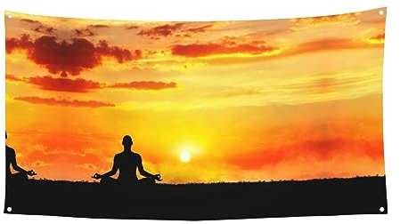 Yoga-Meditationsparty-Banner, Partyzubehör, Hintergrund, Fotobanner, Hintergrund für Geburtstagsparty, Themen-Dekoration