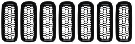 Griglie radiatore anteriore auto Per Jeep Per Renegade 2015 2016 2017 2018 7 Pezzi Griglia Anteriore Inserto Griglia Copertura Trim Griglia anteriore auto
