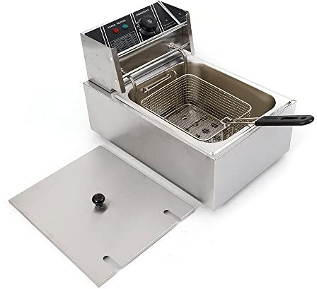 Freidoras Freidora 2500W Freidora 6L Rango de temperatura 60~200°C con registro de grasa