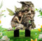 Feengarten Dekopfähle, 2D Garten Fee Dekoration Acryl Baumstamm Stab, Blumentopf Deko, Wetterfeste Figur Skulptur für Außen Pflanztöpfe Blumenbeete
