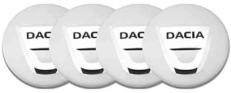 LJJWIW 4 Stück Auto Nabenkappen für Dacia Duster Logan Sandero Lodgy Stepway 56mm,Radnaben Ersatzrad Abdeckungen Felgendeckel Radnabenabdeckung Radmutterkappen Wasserdicht Felgen Zubehör